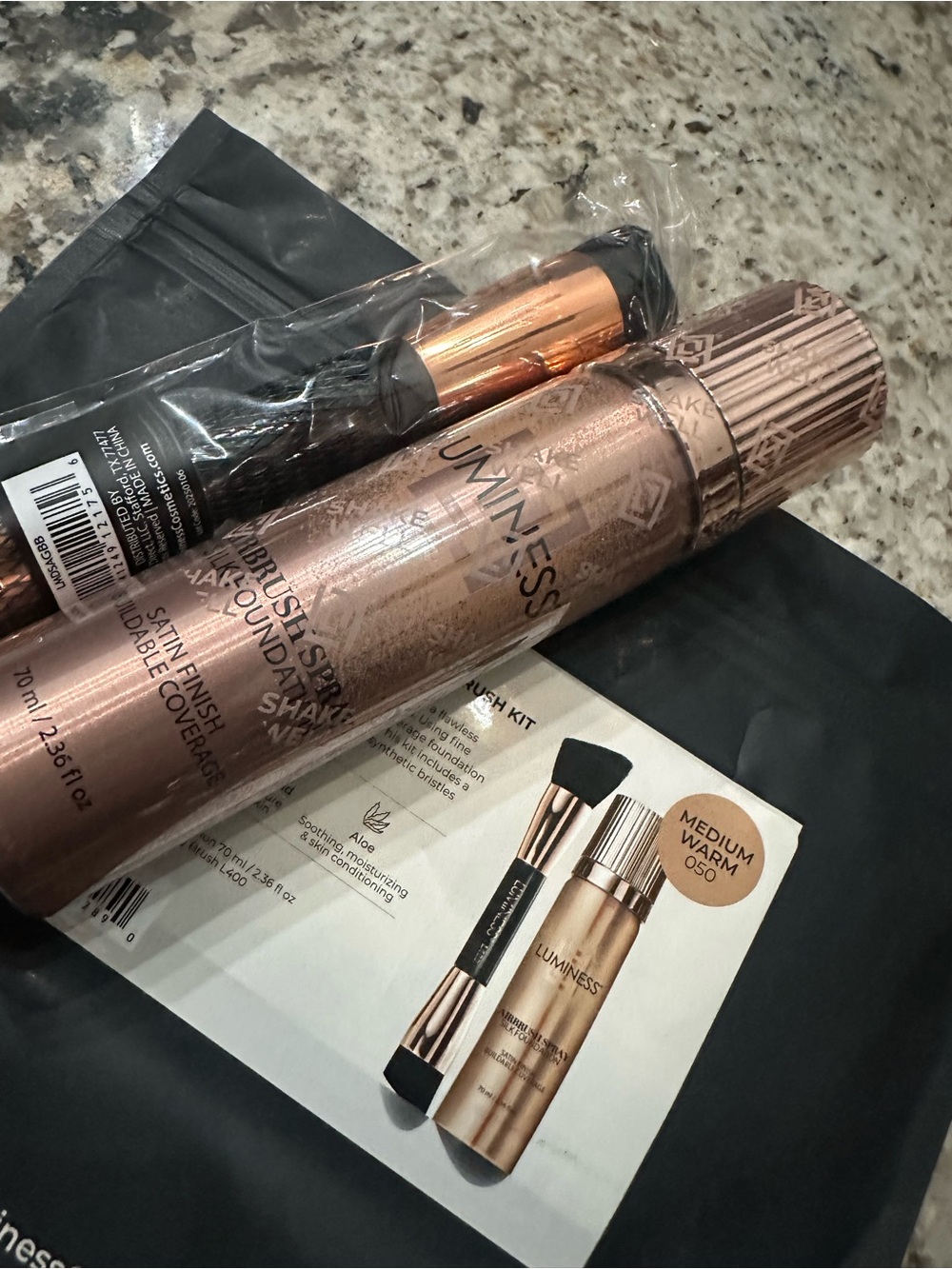 Luminess Rose Gold Brush & Airbrush Foundation Kit